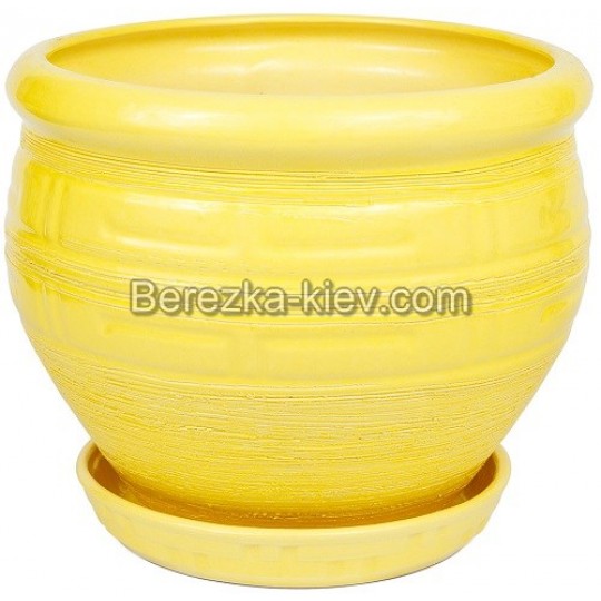 Горшок Кивано желтый (диаметр 18,5 см)